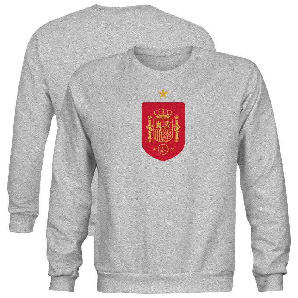 Spain National Team 1863FC Youth Color Badge Sweatshirt - Gray