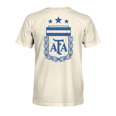 Argentina National Team 1863FC Big Logo Heavyweight T-Shirts - Cream
