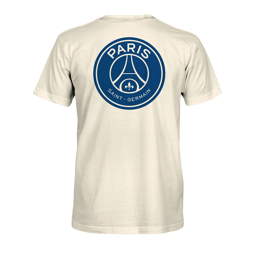 Paris Saint-Germain 1863FC Big Logo Heavyweight T-Shirts - Cream