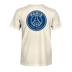 Paris Saint-Germain 1863FC Big Logo Heavyweight T-Shirts - Cream