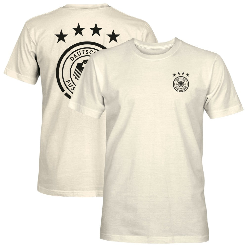 Germany National Team 1863FC Big Logo Heavyweight T-Shirts - Cream