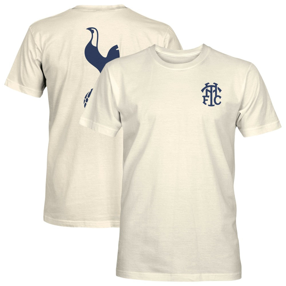 Tottenham Hotspur 1863FC Big Logo Heavyweight T-Shirts - Cream
