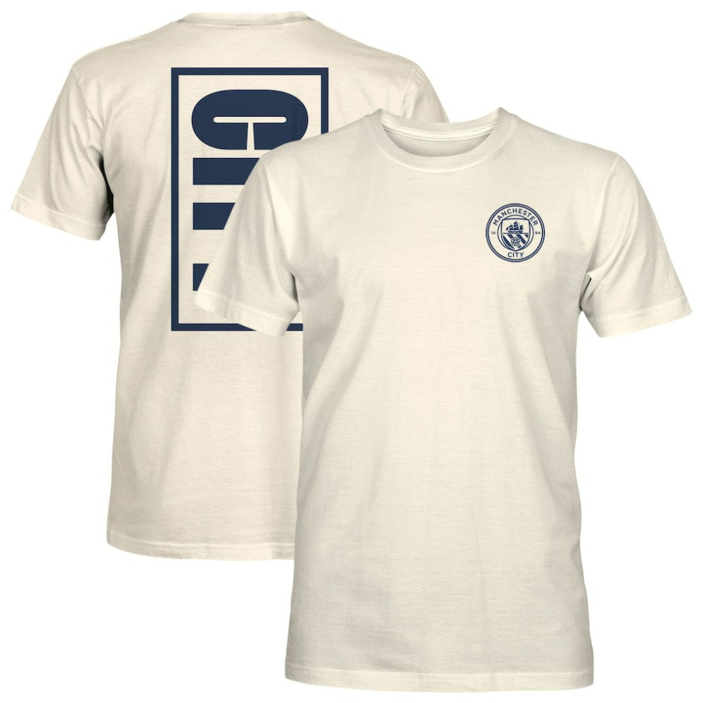 Manchester City 1863FC Big Logo Heavyweight T-Shirts - Cream