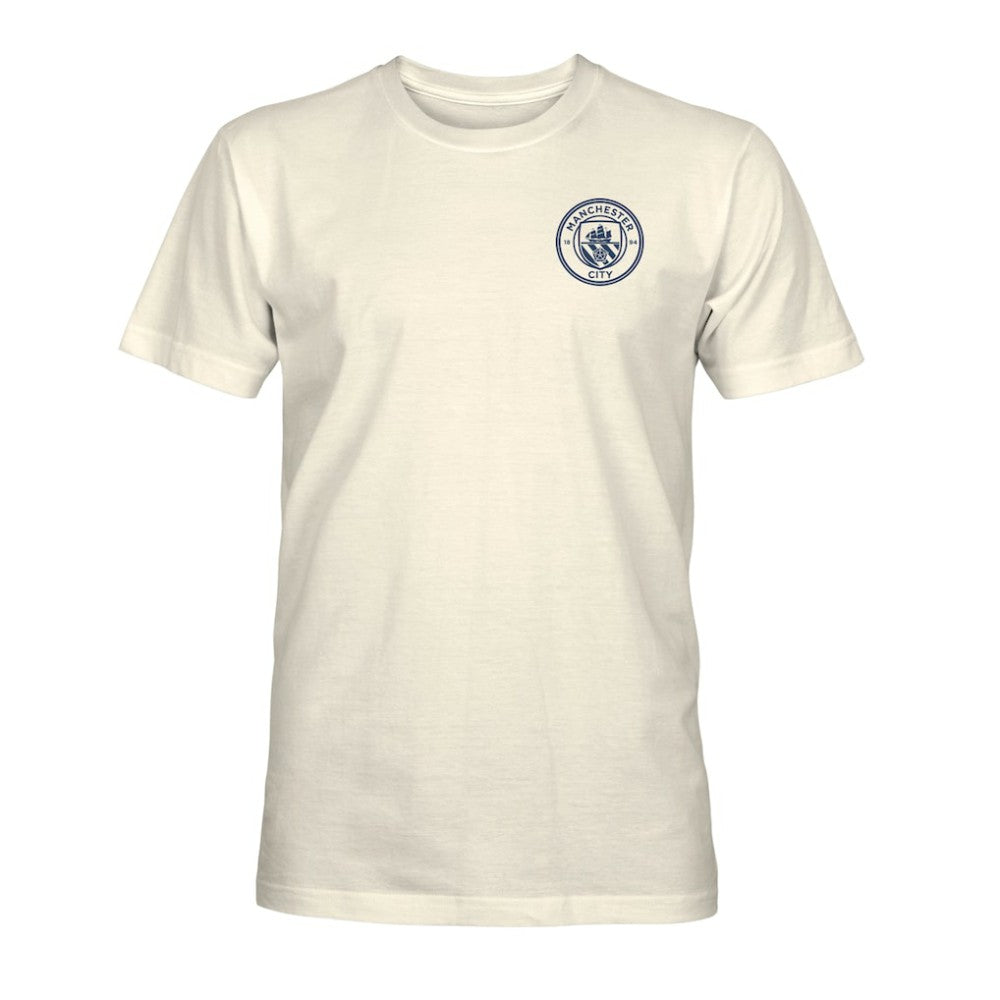 Manchester City 1863FC Big Logo Heavyweight T-Shirts - Cream