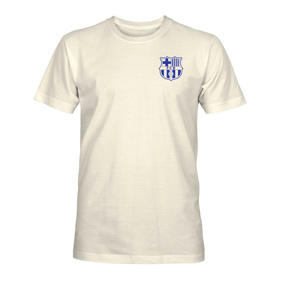 Barcelona 1863FC Big Logo Heavyweight T-Shirts - Cream