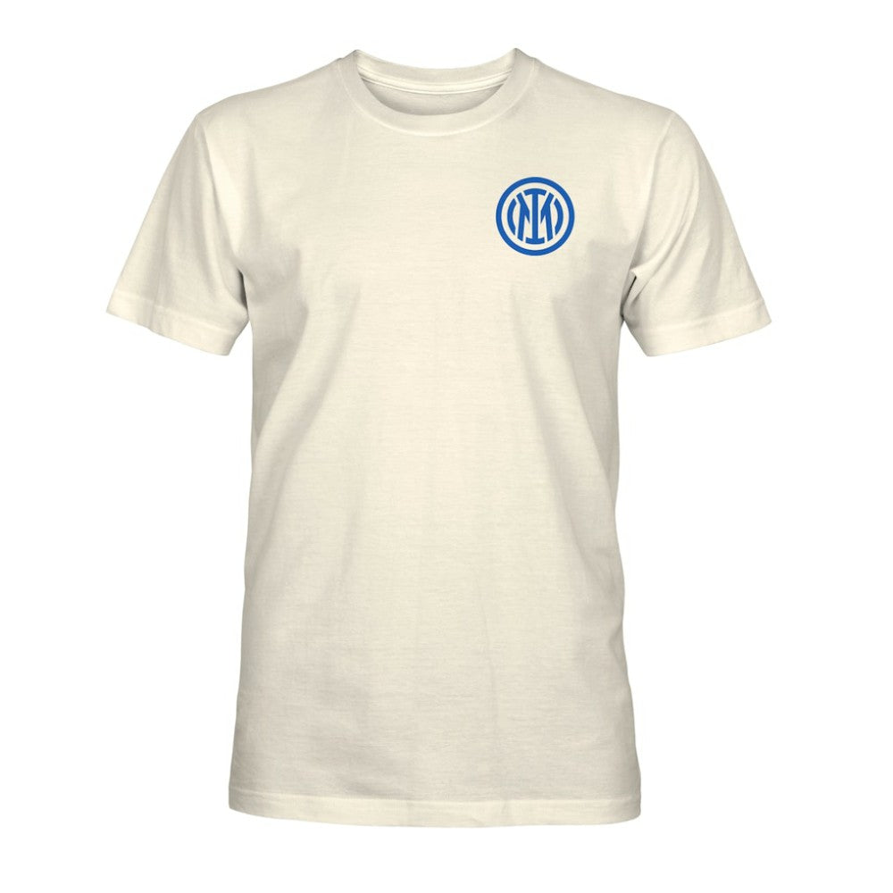Inter Milan 1863FC Big Logo Heavyweight T-Shirts - Cream