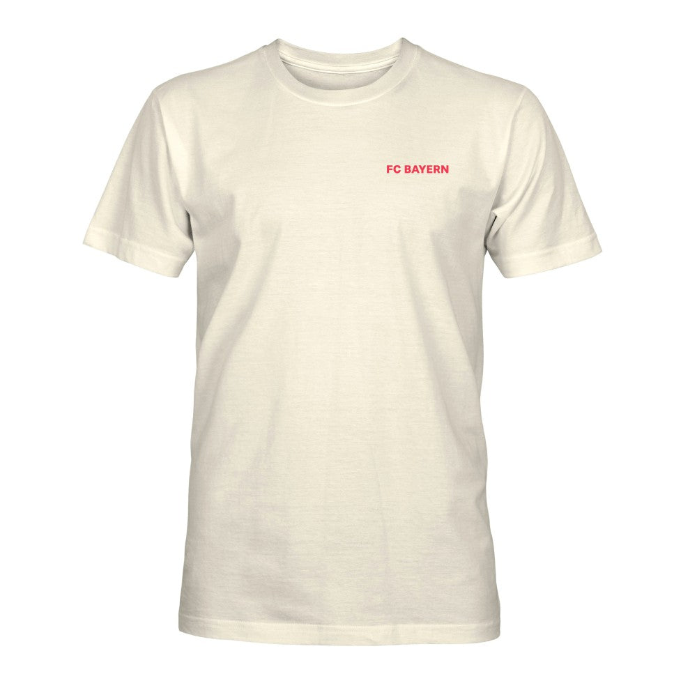 Bayern Munich 1863FC Big Logo Heavyweight T-Shirts - Cream