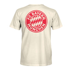 Bayern Munich 1863FC Big Logo Heavyweight T-Shirts - Cream