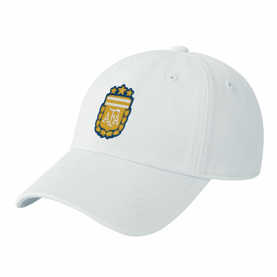Argentina National Team 1863FC Retro Badge Crew Adjustable Hat - White