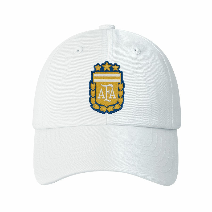 Argentina National Team 1863FC Retro Badge Crew Adjustable Hat - White