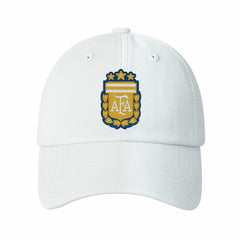 Argentina National Team 1863FC Retro Badge Crew Adjustable Hat - White