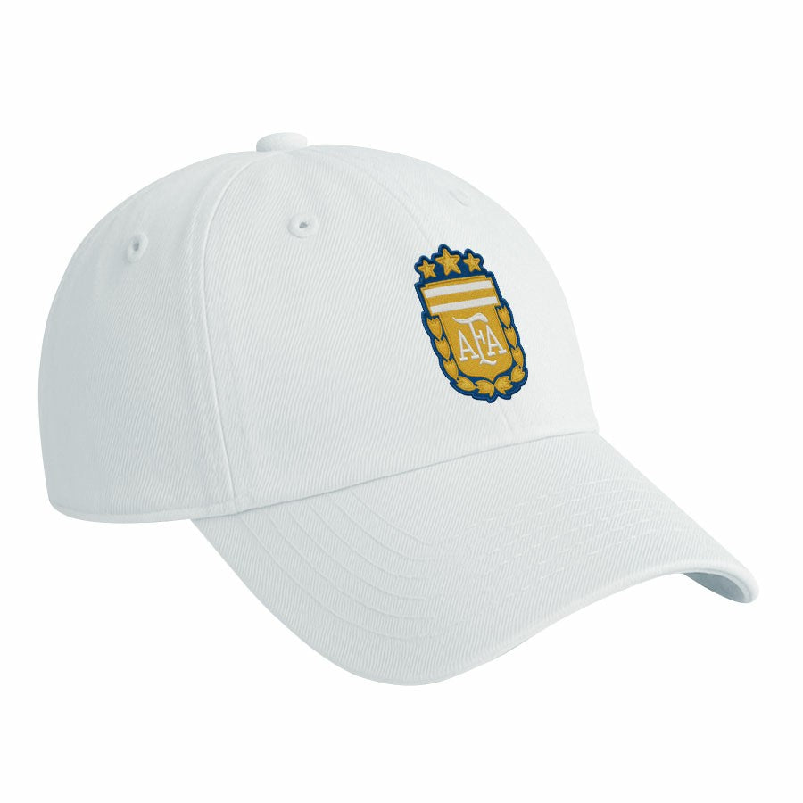 Argentina National Team 1863FC Retro Badge Crew Adjustable Hat - White