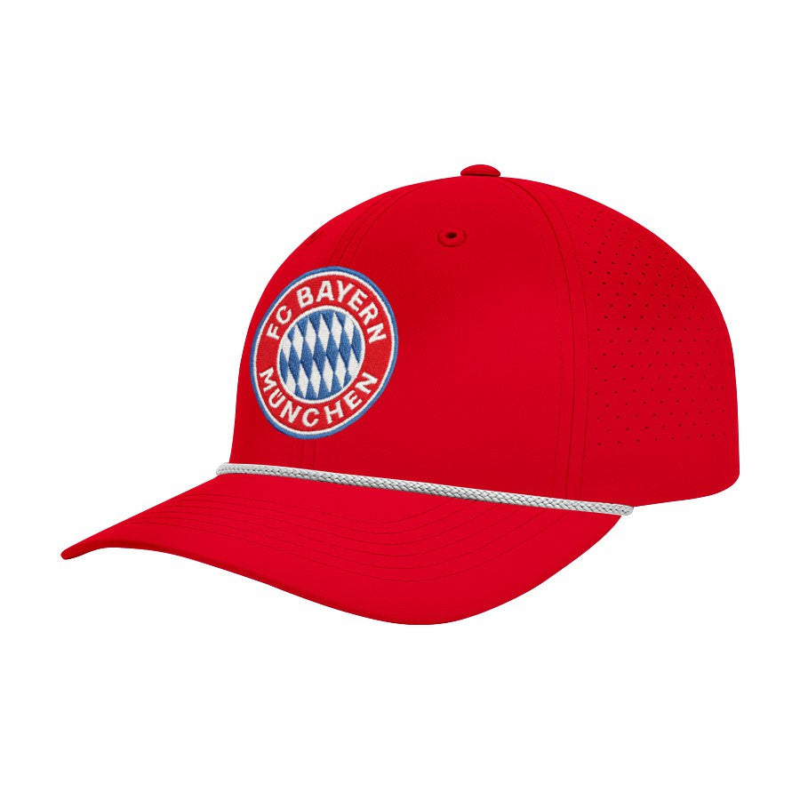 Bayern Munich 1863FC Color Badge Airflow Adjustable Hat - Red