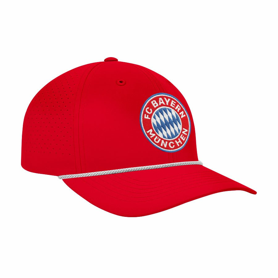 Bayern Munich 1863FC Color Badge Airflow Adjustable Hat - Red