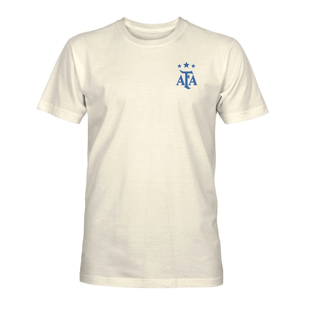 Argentina National Team 1863FC Own the Pitch Heavyweight T-Shirts - Cream