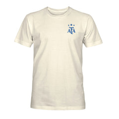 Argentina National Team 1863FC Own the Pitch Heavyweight T-Shirts - Cream