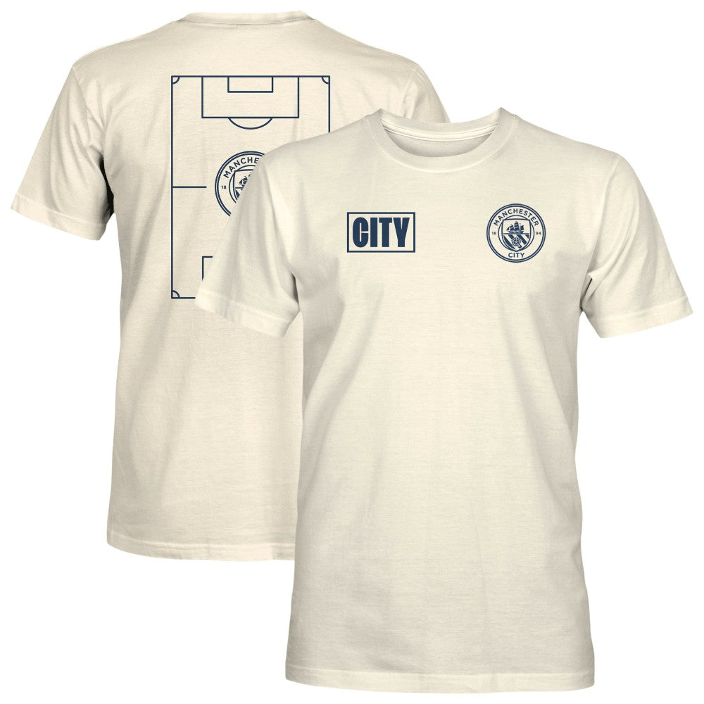 Manchester City 1863FC Own the Pitch Heavyweight T-Shirts - Cream