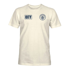 Manchester City 1863FC Own the Pitch Heavyweight T-Shirts - Cream