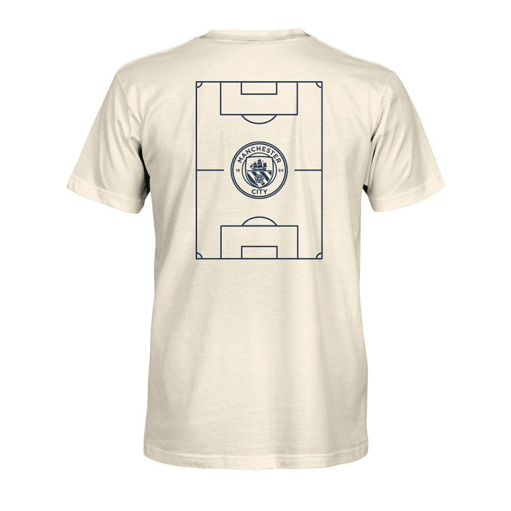 Manchester City 1863FC Own the Pitch Heavyweight T-Shirts - Cream