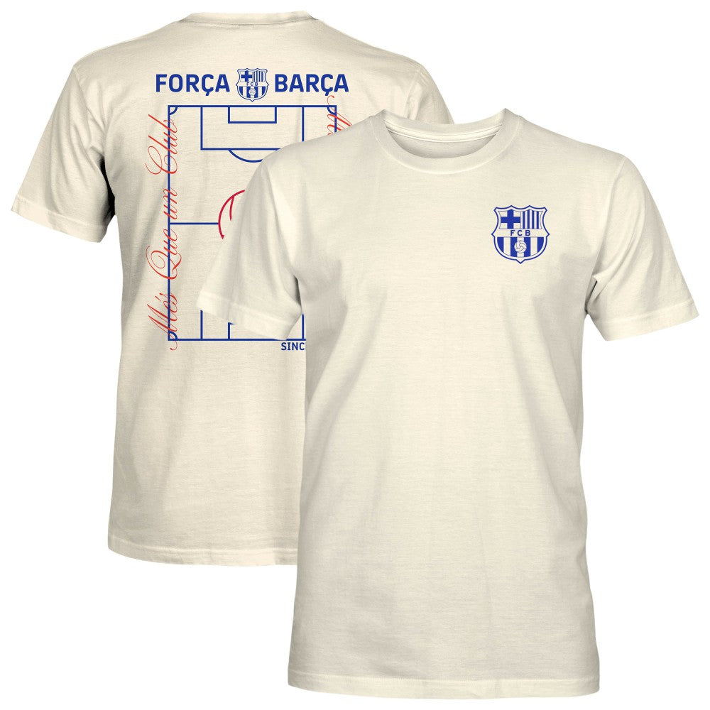Barcelona 1863FC Own the Pitch Heavyweight T-Shirts - Cream