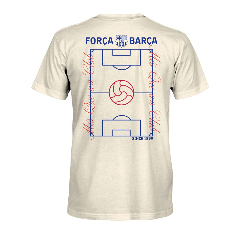 Barcelona 1863FC Own the Pitch Heavyweight T-Shirts - Cream