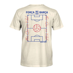 Barcelona 1863FC Own the Pitch Heavyweight T-Shirts - Cream