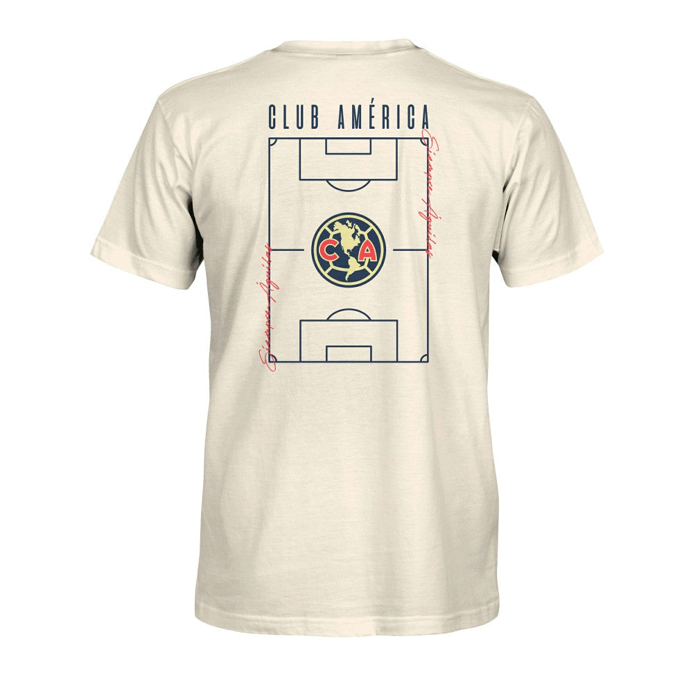 Club America 1863FC Own the Pitch Heavyweight T-Shirts - Cream