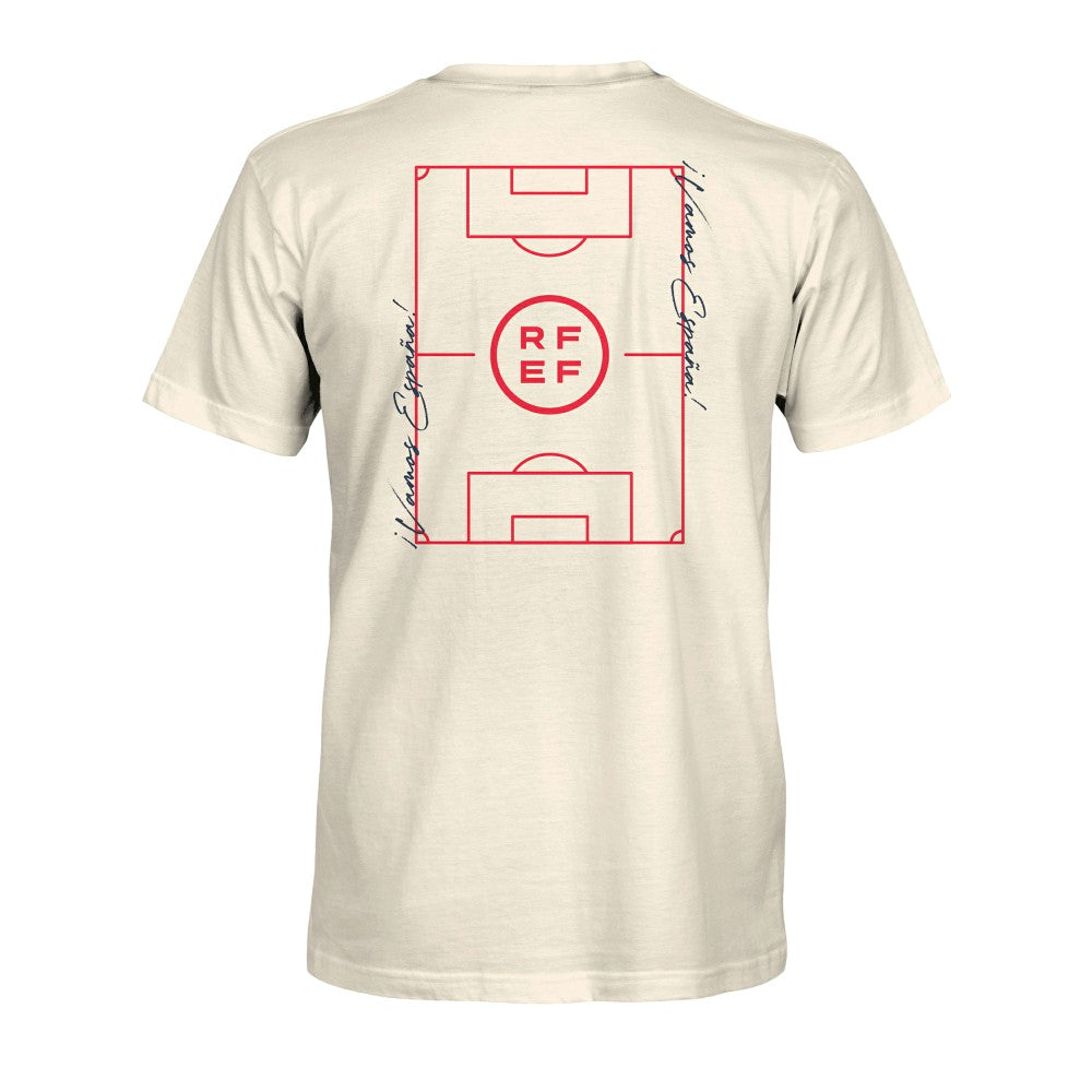 Spain National Team 1863FC Own the Pitch Heavyweight T-Shirts - Cream