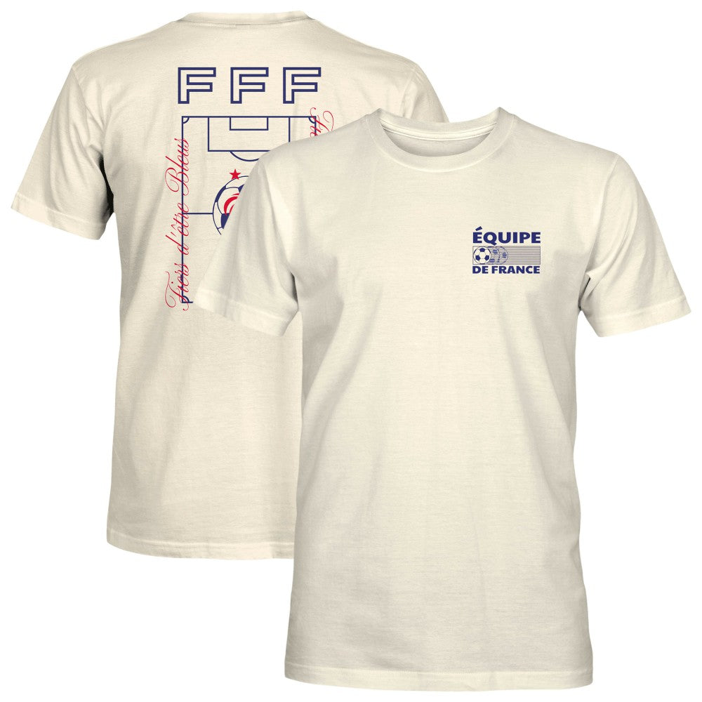 France National Team 1863FC Own the Pitch Heavyweight T-Shirts - Cream