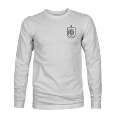 Spain National Team 1863FC Back Team Arch Long Sleeve T-Shirts - Gray