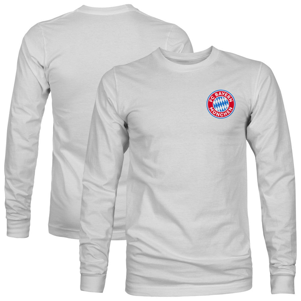 Bayern Munich 1863FC Back Team Arch Long Sleeve T-Shirts - Gray