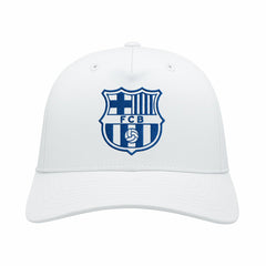 Barcelona 1863FC Mono Badge High Point Adjustable Hat - White