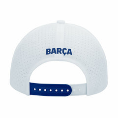 Barcelona 1863FC Mono Badge High Point Adjustable Hat - White