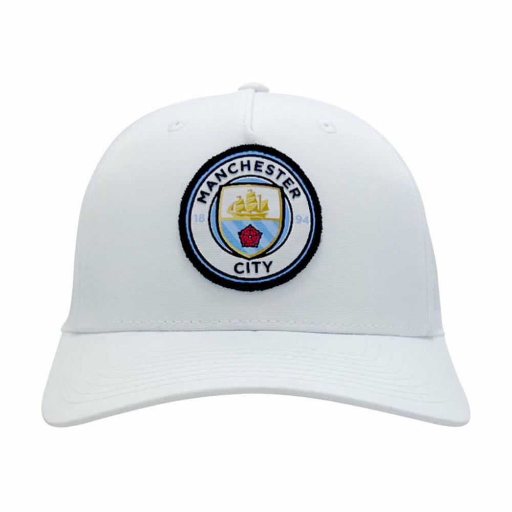 Manchester City 1863FC Mono Badge High Point Adjustable Hat - White