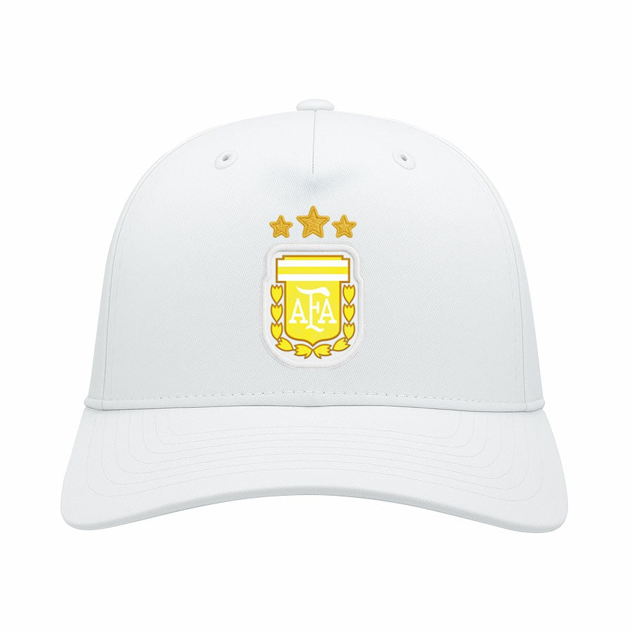 Argentina National Team 1863FC Mono Badge High Point Adjustable Hat - White