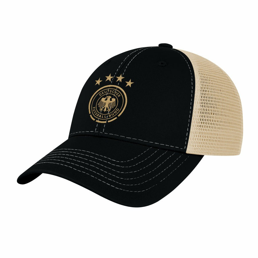 Germany National Team 1863FC Color Badge Offroad Adjustable Trucker Hat - Black