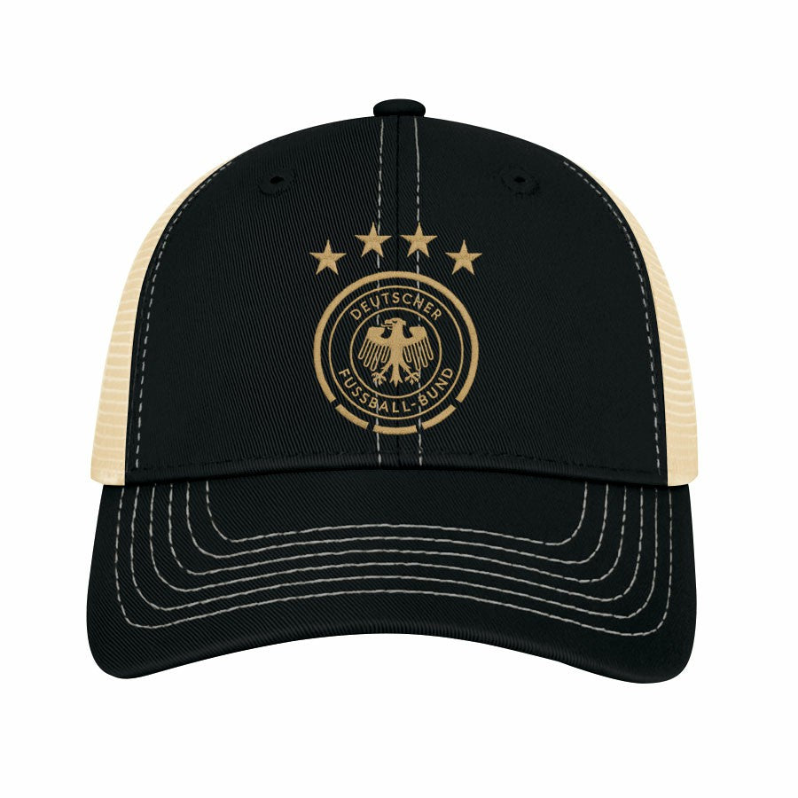Germany National Team 1863FC Color Badge Offroad Adjustable Trucker Hat - Black