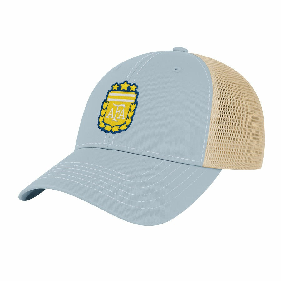 Argentina National Team 1863FC Color Badge Offroad Adjustable Trucker Hat - Light Blue