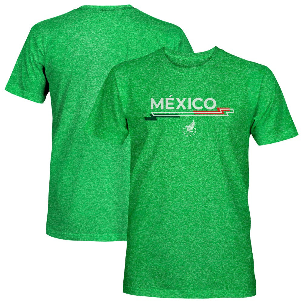 Mexico National Team 1863FC Icon Vintage Tri-Blend T-Shirts - Green
