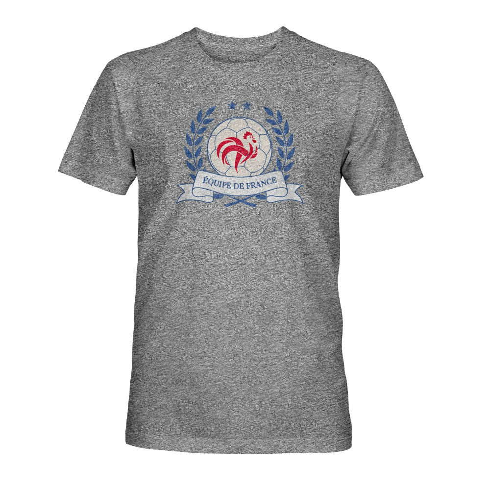 France National Team 1863FC Vintage Tri-Blend T-Shirts - Gray