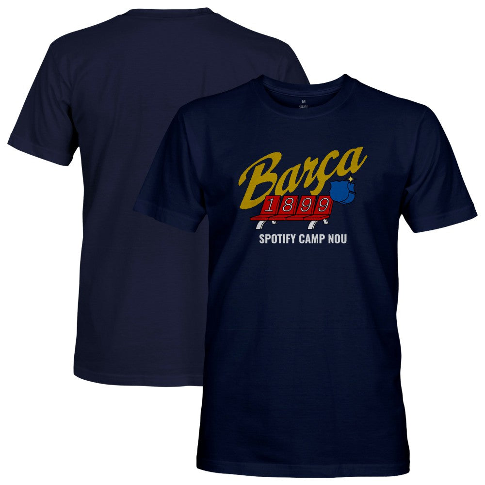 Barcelona 1863FC Seat Camp T-Shirts - Navy