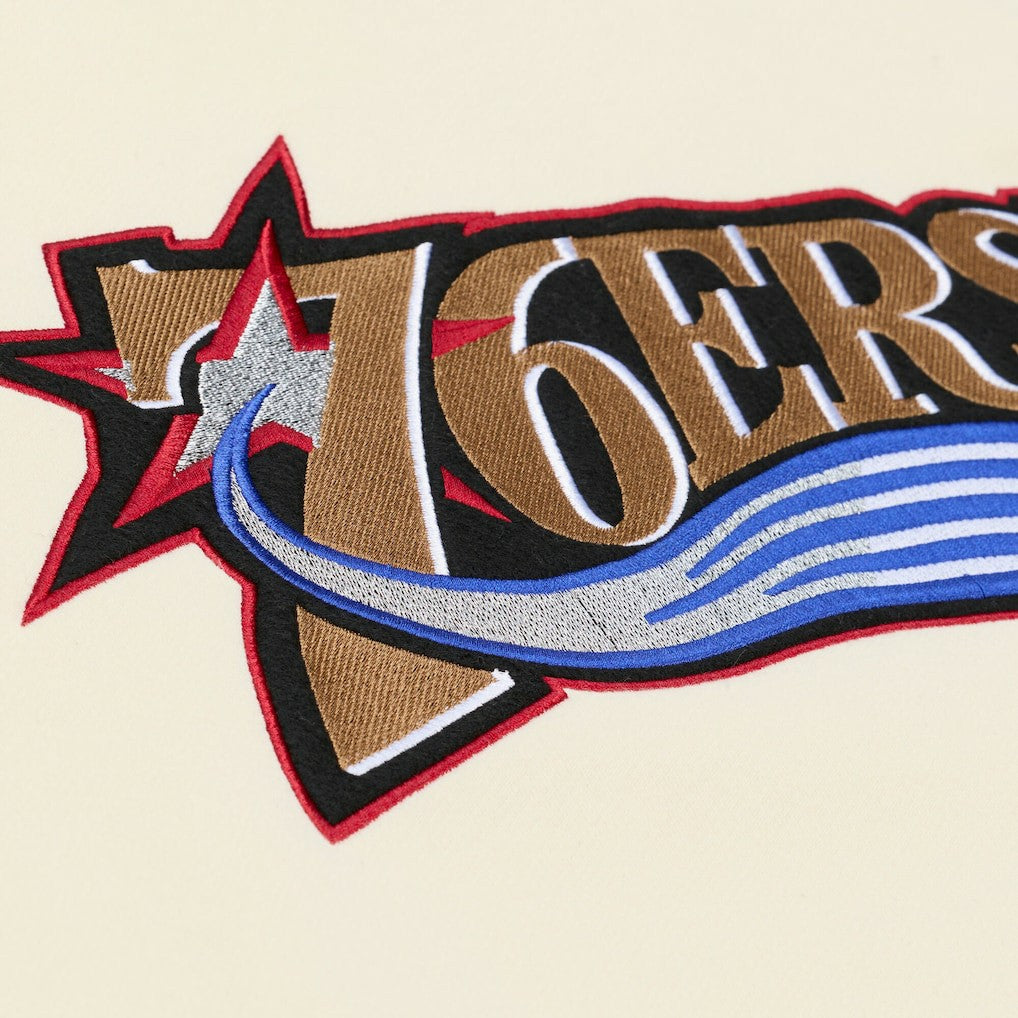 Mitchell & Ness - Philadelphia 76ers Hardwood Classics 76 Originals Collection Sweatshirt - Cream