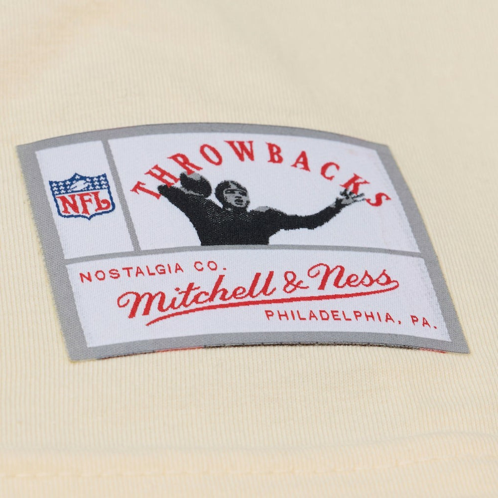 Randy Moss Minnesota Vikings Sandman Name & Number T-Shirt Cream - Mitchell & Ness