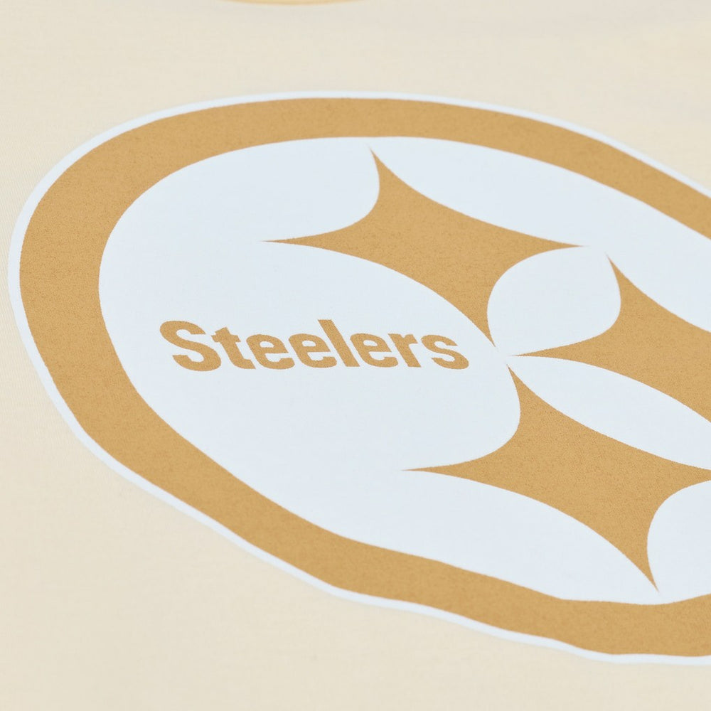 Troy Polamalu Pittsburgh Steelers Sandman Name & Number T-Shirt Cream - Mitchell & Ness