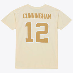 Randall Cunningham Philadelphia Eagles Sandman Name & Number T-Shirt Cream - Mitchell & Ness