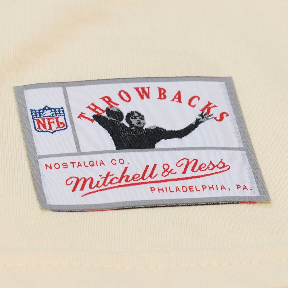 Joe Montana San Francisco 49ers Sandman Name & Number T-Shirt Cream - Mitchell & Ness