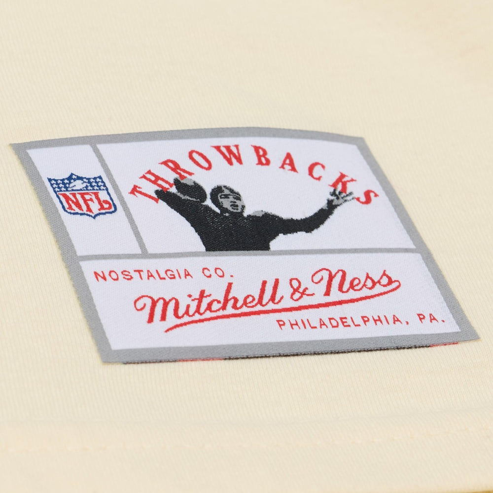 Reggie White Green Bay Packers Sandman Name & Number T-Shirt Cream - Mitchell & Ness