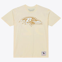 Ray Lewis Baltimore Ravens Sandman Name & Number T-Shirt Cream - Mitchell & Ness