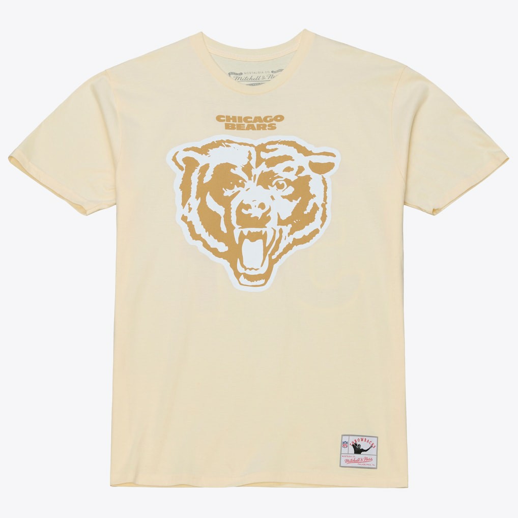 Walter Payton Chicago Bears Sandman Name & Number T-Shirt Cream - Mitchell & Ness