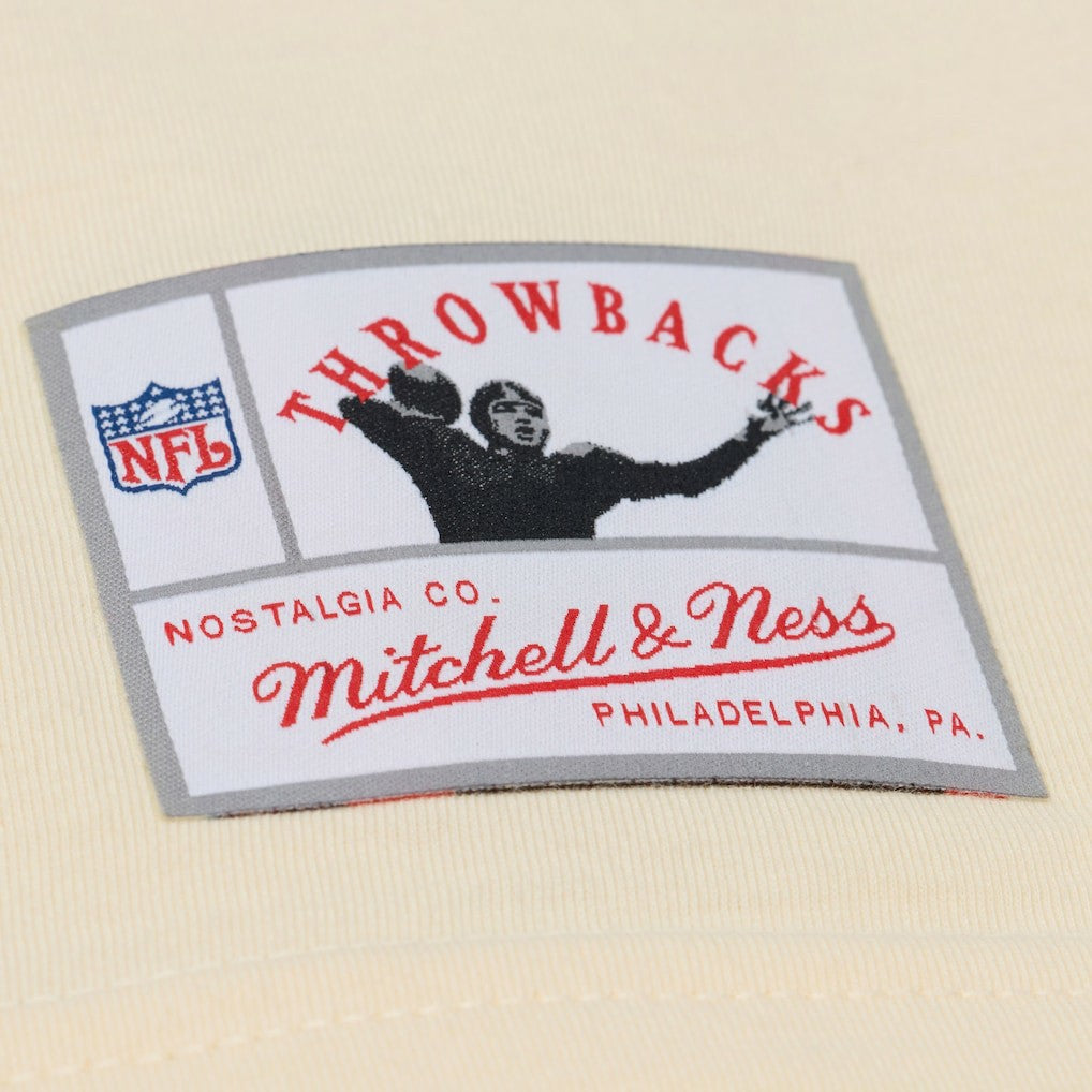 Walter Payton Chicago Bears Sandman Name & Number T-Shirt Cream - Mitchell & Ness